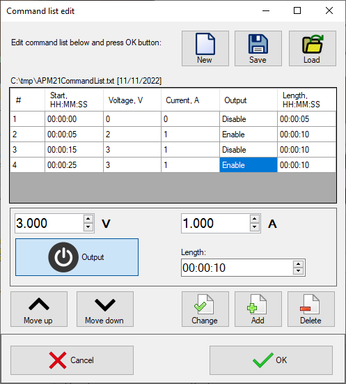 APM21 Pro Command list edit