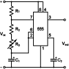 Variable frequency square wave generator based on IC 555 calculator