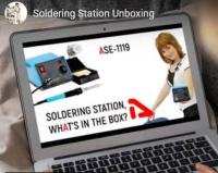 What's in the box of ASE-1119 soldering station?